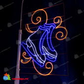 Светодиодная консоль "Консоль Коньки", 1.5x1.2 м, 45 Вт синий, желтый, холодный белый. 07-5705