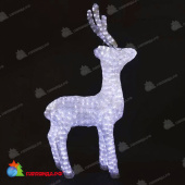 Cветодиодная фигура "Олень стоит", 160x83x77см, 300 LED, 18Вт. 19-1032