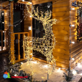 Фигура объемная Олень 115х195 см, 528 Led, IP65, цвет свечения Теплый Белый 14-2508