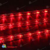 Светодиодный дюралайт LED, 2-х проводной, красный, без мерцания, кратность резки 1 метр, диаметр 13 мм, 220В, 100 м. 06-3119