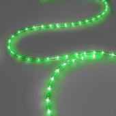Светодиодный дюралайт LED, 2-х проводной, зеленый, без мерцания, кратность резки 0,5 метра, диаметр 13 мм, 24В, 100 м. G16-1191