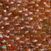 Гирлянда светодиодная Сеть 2,5х2,5м 432 Led Холодный Белый черный пвх IP65 свечение с динамикой 230В контроллер в комплекте 14-2208