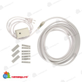 Комплект гибкого неона 5 м. RGB. Cетевой шнур 1.5 м с контроллером 10-3677.