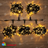 Гирлянда Led ClipLight 24V, 5 нитей по 20 метров, цвет диодов Теплый Белый, Flashing (белый) 14-2383