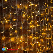 Гирлянда светодиодная Занавес 2х6м 768 Led Теплый Белый белый пвх IP65 постоянное свечение 230В 14-2076