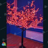 Светодиодное дерево Сакура высота 2.4 м., 1728 LED, красный. 13-1447