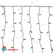 Гирлянда светодиодная Занавес 2х0,8м 160 Led Теплый Белый черный пвх IP65 эффект мерцания 230В 14-2007