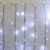 Гирлянда светодиодный занавес, 2x3м., 600 LED, ЛАЙТ, холодный белый, без мерцания, прозрачный ПВХ провод (Без колпачка). 05-1745