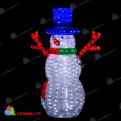 Cветодиодная фигура "Снеговик-лесовик", 165см, 330 LED, 20 Вт. 19-1015
