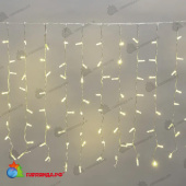 Гирлянда светодиодная Занавес 2х0,8м 160 Led Теплый Белый прозрачный пвх IP65 постоянное свечение 230В 14-2004