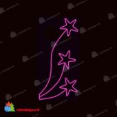 Светодиодная консоль Звезды, 0.83x1.74, 220В, розовый. 07-3623