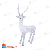 Акриловая светодиодная фигура Северный олень 130 см, 380 светодиодов, IP65 понижающий трансформатор в комплекте 14-1541