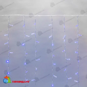 Гирлянда светодиодная Занавес 2х3м 448 Led Синий прозрачный пвх IP65 постоянное свечение 230В 14-2049