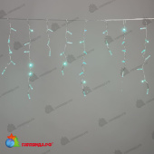 Гирлянда Бахрома с Колпачком 3,1 x 0,5 м Аква 220В, 120 LED, провод Прозрачный ПВХ, IP65 04-5371