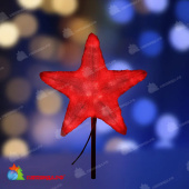 Акриловая светодиодная фигура Звезда 50см, 160 Led, красная 14-2524