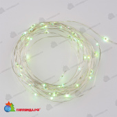 Светодиодная гирлянда "Роса", 5 м., 50 LED, RGB, пульт ДУ, прозрачный провод. 10-3745.
