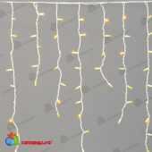 Гирлянда Бахрома 3,2 х 0,9 м Желтая, 168 LED, Белый провод Каучук, IP65 04-5314
