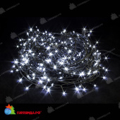 Гирлянда Нить 40 м., 400 LED, Холодный Белый, с мерцанием, черный провод (ПВХ). 03-4162