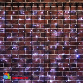 Гирлянда светодиодная Занавес 2х6м 768 Led Холодный Белый черный пвх IP65 постоянное свечение 230В 14-2074