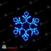 Снежинка светодиодная без мерцания, 79x69 см, 100 LED, синий. 11-2166