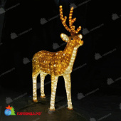 Cветодиодная фигура "Олень папа коричневый", 170x125см, 2000 LED, 100Вт. 19-1024