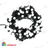 Гирлянда светодиодная Мультиколоршарики Ø17,5мм 20м 200 Led Холодный Белый черный пвх IP65 постоянное свечение 230В 14-2326