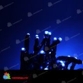 Гирлянда Нить, 10м., 100 LED, синий, без мерцания, черный провод (пвх), без колпачка. 11-1635