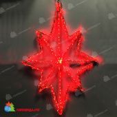 Звезда светодиодная, с мерцанием, 60 см, 160 LED, красный. 07-3986