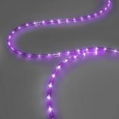 Светодиодный дюралайт LED, 2-х проводной, фиолетовый, без мерцания, кратность резки 0,5 метра, диаметр 13 мм, 24В, 100 м. G16-1193