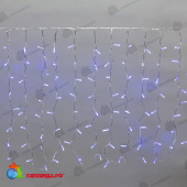 Гирлянда светодиодная Занавес 2x0,8м 160 Led Синий прозрачный пвх IP65 постоянное свечение 230В 14-2003