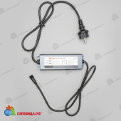 Блок Питания Электронный 150W для Нитей 24В, до 2000 LED, провод Черный Каучук, IP65 04-5418