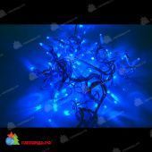 Гирлянда Нить, 20м., 192 LED, синий, без мерцания, белый резиновый провод (Каучук). 11-1732