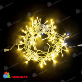 Гирлянда на деревья 5x10м., Комплект 50м, 500 LED, Шампань, с мерцанием, прозрачный провод, 30Вт./24В.трансформатор до 60м. 04-4310+04-3630