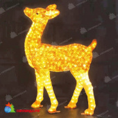 Cветодиодная фигура "Олениха благородная коричневая", 100x60см, 1800 LED, 108Вт. 19-1028