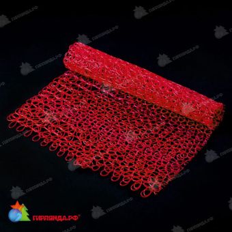 Декоративная сетка Красная в Рулоне, Гибкий ПВХ, 10x1 м. 04-4478