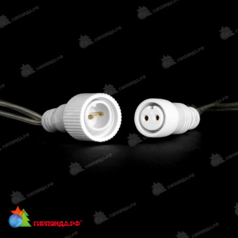 Гирлянда Нить 10 м., 100 LED, мульти без мерцания, с защитным колпачком, прозрачный ПВХ провод, 220В. 04-5134