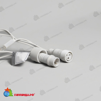 Гирлянда Бахрома 3,2 х 0,9 м Желтая, 168 LED, Белый провод Каучук, IP65 04-5314