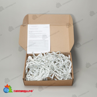 Гирлянда Бахрома 3,2 х 0,9 м Желтая, 168 LED, Белый провод Каучук, IP65 04-5314