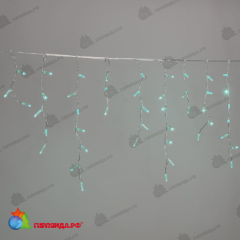 Гирлянда Бахрома с Колпачком 3,1 x 0,5 м Аква 220В, 120 LED, провод Прозрачный ПВХ, IP65 04-5371