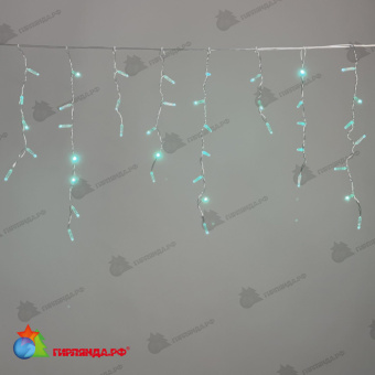 Гирлянда Бахрома с Колпачком 3,1 x 0,5 м Аква 220В, 120 LED, провод Прозрачный ПВХ, IP65 04-5371
