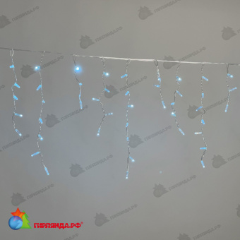 Гирлянда Бахрома с Колпачком 3,1 x 0,5 м Небесно-Голубая 220В, 120 LED, провод Прозрачный ПВХ, IP65 04-5373