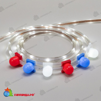 Светодиодная Лента LTC Герметичная Белая 24В, SMD2835, 24LED/м, 6000К, IP65 04-5395