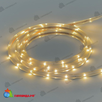 Светодиодная Лента LTC Герметичная Тепло-Белая 220В, SMD2835, 24LED/м, 2700К, IP65, Бухта 100м 04-5396