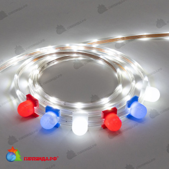 Светодиодная Лента LTC Герметичная Белая 220В, SMD2835, 24LED/м, 6000К, IP65, Бухта 100м 04-5397