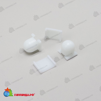 Колпачок для светодиодного ленты LTC 1LED, Белый 04-5401