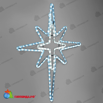 Светодиодная Фигура "Полярная Звезда" 70 x 60 см Небесно-Голубая, IP65 04-5410