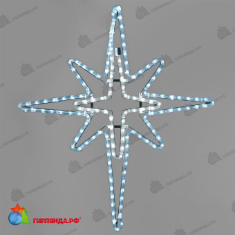 Светодиодная Фигура "Полярная Звезда" 70 x 60 см Небесно-Голубая, IP65 04-5410