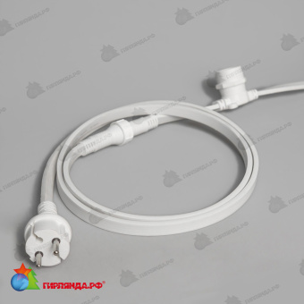 Белт-Лайт 50м, Провод Белый Каучук, Шаг 20 см, 250 Патронов, IP65 04-5424
