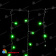 Гирлянда Бахрома 3,1x0,5м., 150 LED, Зеленый, без мерцания, черный провод (ПВХ). 04-5196