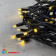 Гирлянда Нить 10м Золотой, 75 LED, провод Черный Каучук, IP65 04-5315